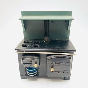 Miniature Stove Dollhouse Vintage Woodburning Kitchen Stove